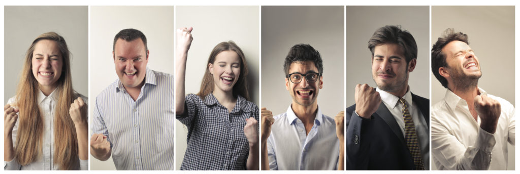 Jubilant people